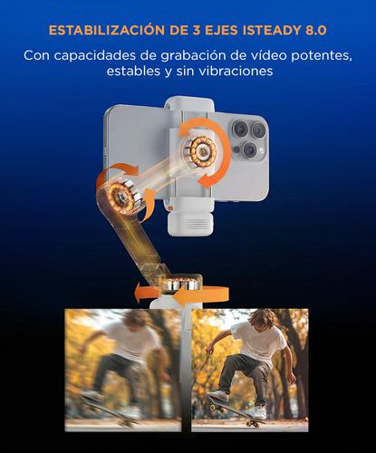 Estabilizador Hohem iSteady V3 Ultra Seguimiento IA Control Remoto Desmontable Luz Led Blanco - 4