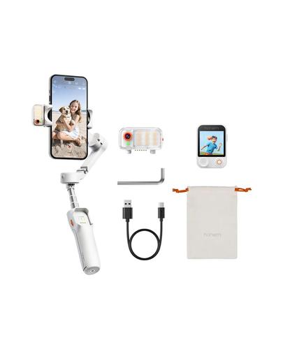 Estabilizador Hohem iSteady V3 Ultra Seguimiento IA Control Remoto Desmontable Luz Led Blanco - 6