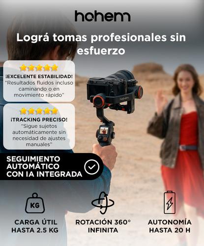 Estabilizador Gimbal Hohem iSteady MT3 Pro IA Cámaras 25 Control Remoto Desmontable - 1