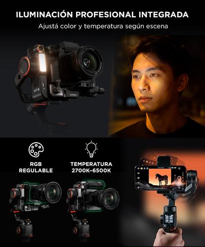 Estabilizador Gimbal Hohem iSteady MT3 Pro IA Cámaras 25 Control Remoto Desmontable - 4