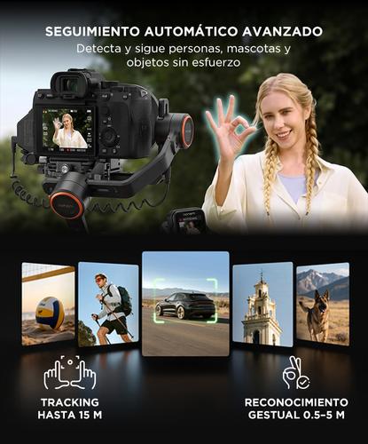 Kit Estabilizador Gimbal Profesional Hohem iSteady MT3 Pro con Tracking AI Control Remoto Follow Focus  - 2