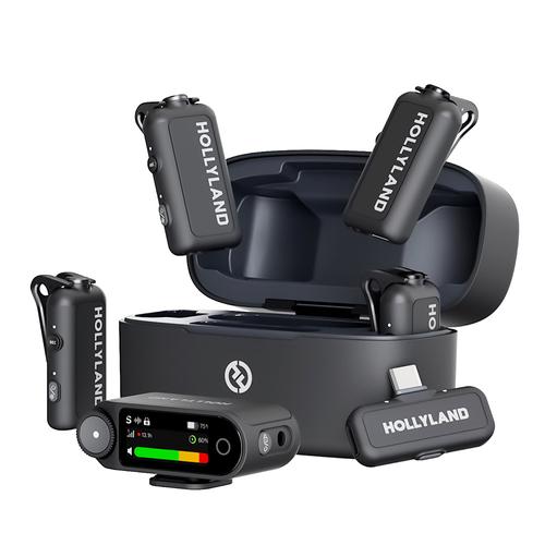 Micrófono Inalámbrico Hollyland Lark Max 2 Combo 4 Personas  4 TX  Camara RX  USB-C RX - 0