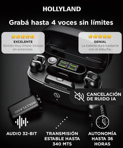 Micrófono Inalámbrico Hollyland Lark Max 2 Combo 4 Personas  4 TX  Camara RX  USB-C RX - 1