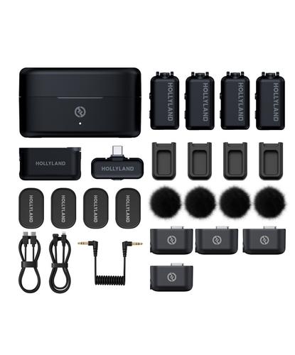 Micrófono Inalámbrico Hollyland Lark Max 2 Combo 4 Personas  4 TX  Camara RX  USB-C RX - 6