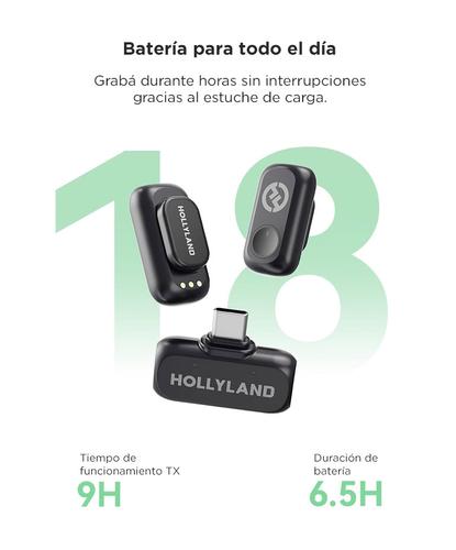 Micrófono Inalámbrico Hollyland Lark A1 2 TX  1 RX USB-C  Base de Carga - 3