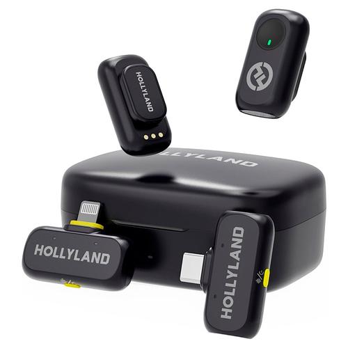 Micrófono Inalámbrico Hollyland Lark A1 2 TX  1 RX USB-C  1 RX Lightning  Estuche Carga - 0