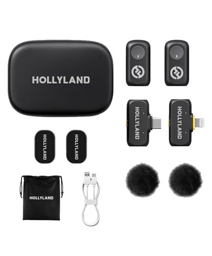 Micrófono Inalámbrico Hollyland Lark A1 2 TX  1 RX USB-C  1 RX Lightning  Estuche Carga - 6