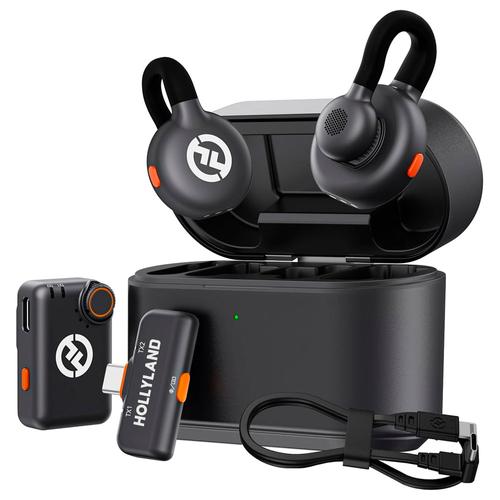 Micrófono Inalámbrico Hollyland Lark M2S Combo 2 TX  1 RX USB-C  Cámara RX - 0
