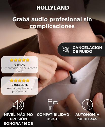 Micrófono Inalámbrico Hollyland Lark M2S Combo 2 TX  1 RX USB-C  Cámara RX - 1