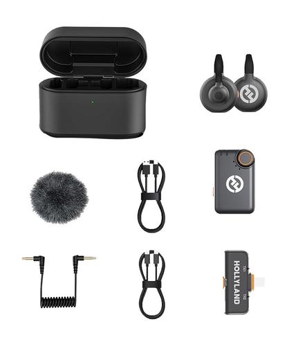 Micrófono Inalámbrico Hollyland Lark M2S Combo 2 TX  1 RX USB-C  Cámara RX - 6