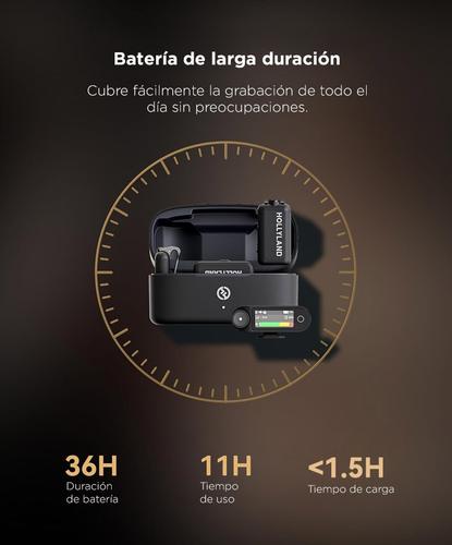 Micrófono Inalámbrico Hollyland Lark Max 2 Combo Definitivo  2 TX  Camara RX  USB-C RX  Auriculares OWS Monitor - 4