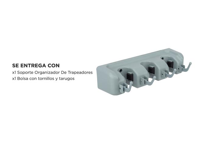 Soporte Organizador De Trapeadores Gadnic Diseño De Plastico - 5