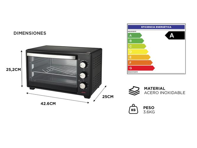 Horno Eléctrico Gadnic 16L 1280W - 5