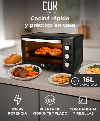 Horno Eléctrico Gadnic 16L 1280W - 1