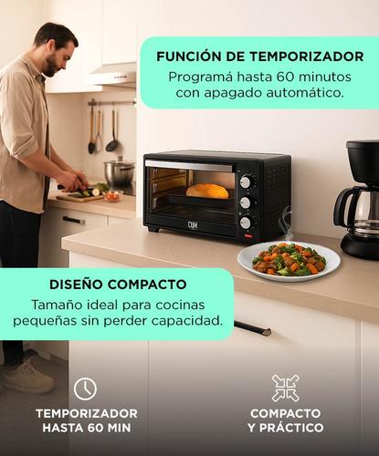 Horno Eléctrico Gadnic 16L 1280W - 3