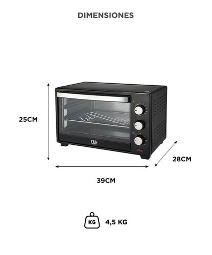 Horno Eléctrico Gadnic 16L 1280W - 4