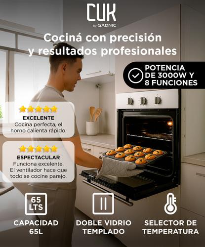Horno empotrable electrico Gadnic HNL6PL a conveccion  - 1
