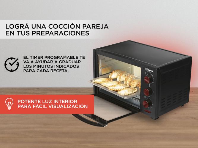 Horno Eléctrico Liliana Facilcook AO132 32Lts 1750w con Luz Interior y Timer - 3