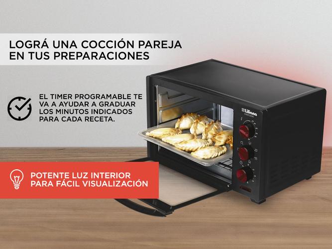 Horno Eléctrico Liliana Chefcook AO146 Convector 46Lts 2200w con Luz Interior y Timer - 3