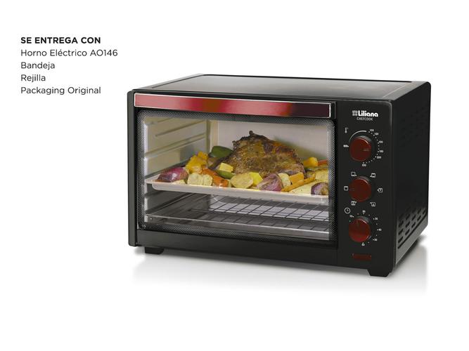 Horno Eléctrico Liliana Chefcook AO146 Convector 46Lts 2200w con Luz Interior y Timer - 5