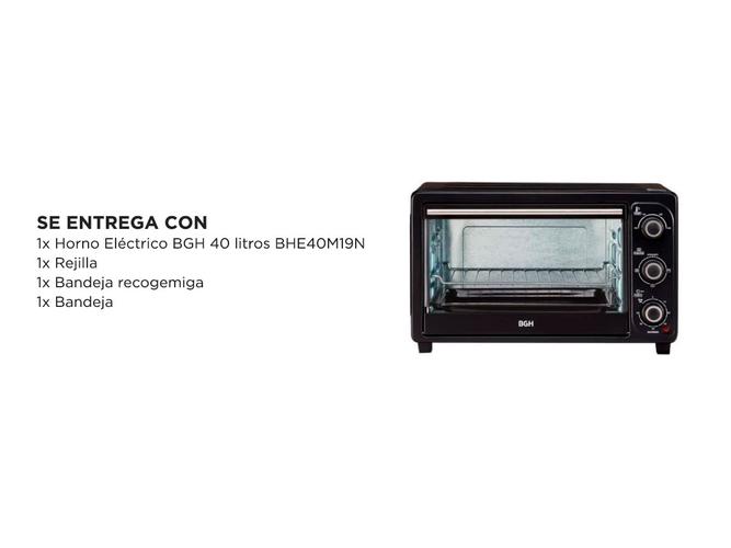 Horno Eléctrico BGH 40 litros BHE40M19N - 5
