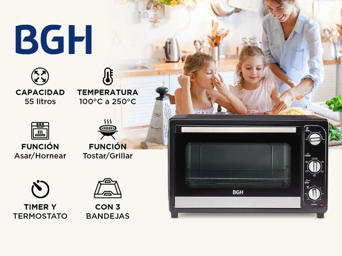 Horno de mesa eléctrico BGH BHE55M19 55L - 1
