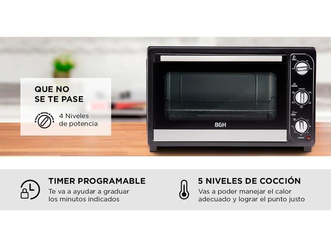 Horno de mesa eléctrico BGH BHE55M19 55L - 4