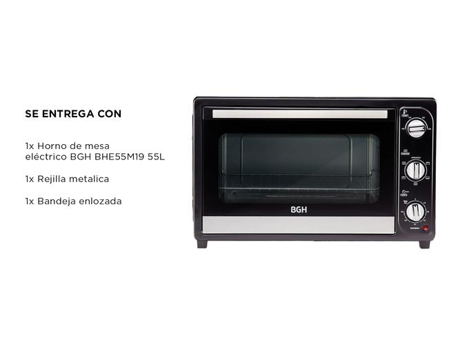 Horno de mesa eléctrico BGH BHE55M19 55L - 6