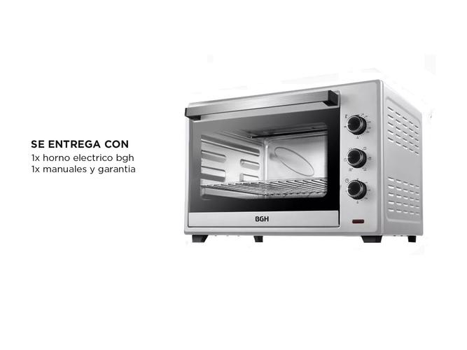 Horno Electrico BGH Grill Conveccion 60Lts 250° 2200W BHE60S22 - 5