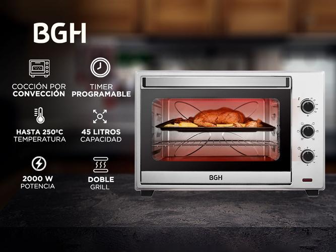 Horno eléctrico BGH BHE45S22 capacidad de 45 Litros  - 1
