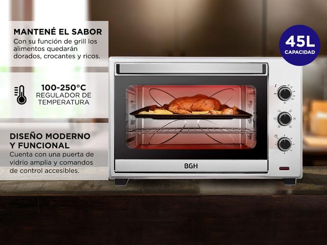 Horno eléctrico BGH BHE45S22 capacidad de 45 Litros  - 2