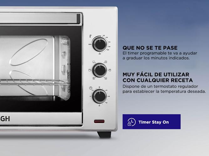 Horno eléctrico BGH BHE45S22 capacidad de 45 Litros  - 3