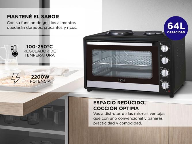 Horno eléctrico BGH BHE64M20A 64L - 2