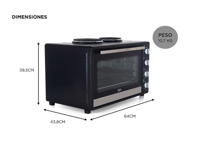 Horno eléctrico BGH BHE64M20A 64L - 4