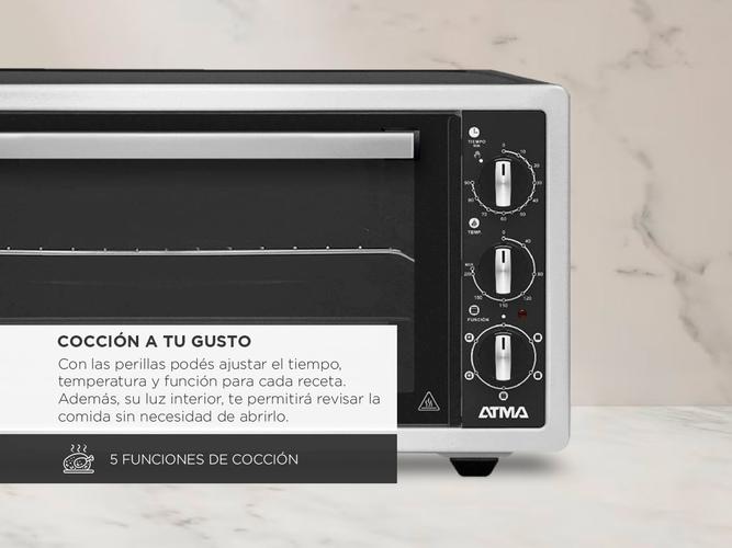 Horno electrico Atma HGA5021N con Grill 50 litros 1400W - 2