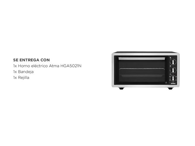 Horno electrico Atma HGA5021N con Grill 50 litros 1400W - 6
