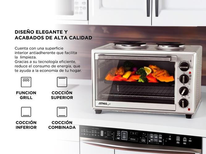  Horno Eléctrico Atma Grill Anafes Hg4022api 40 Lts 3250w - 3