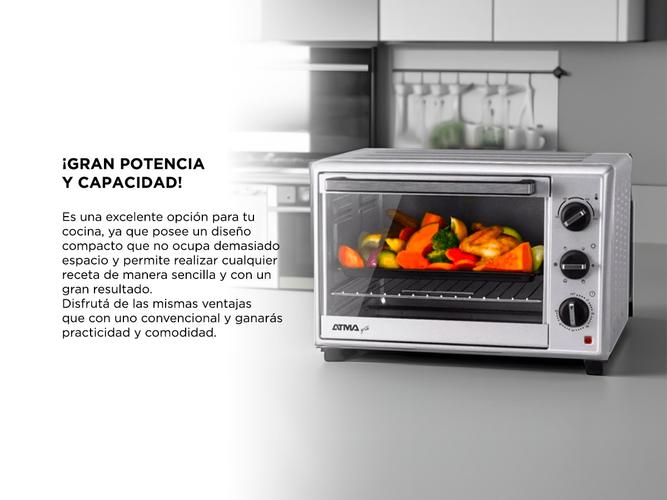  Horno Electrico Atma Hga3022 Grill 30 Litros 1500w Timer 250 grados - 2