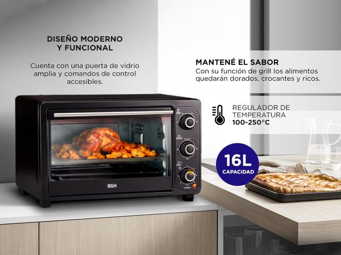 Horno Eléctrico BGH 16 Litros BHE17M20N - 2