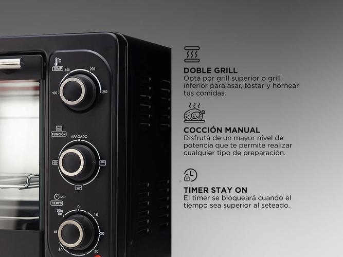 Horno Eléctrico BGH 16 Litros BHE17M20N - 3