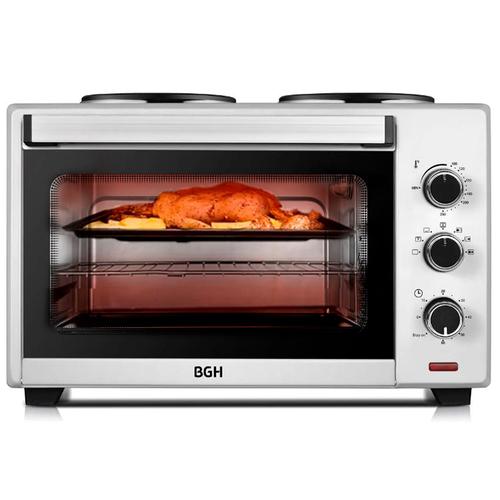  Horno Eléctrico BGH 35 Litros BHE35S22 Silver Outlet - 0