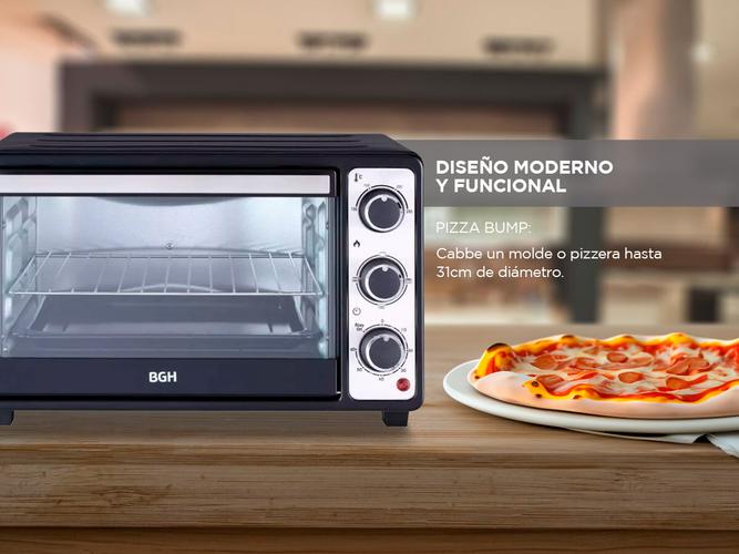 Horno Electrico BGH 25L DUO Grill Timer 1380W Negro BHE25M23N - 2