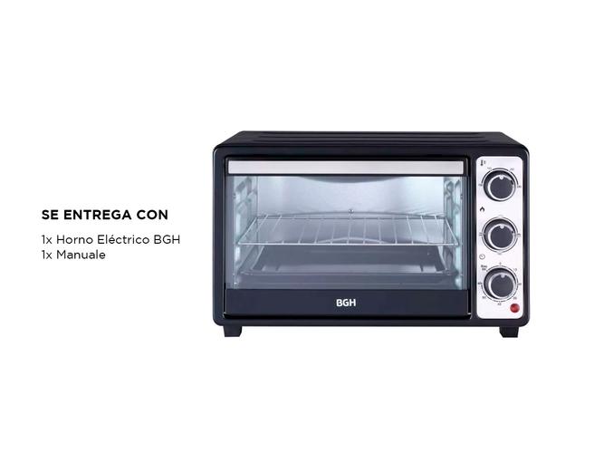 Horno Electrico BGH 25L DUO Grill Timer 1380W Negro BHE25M23N - 5