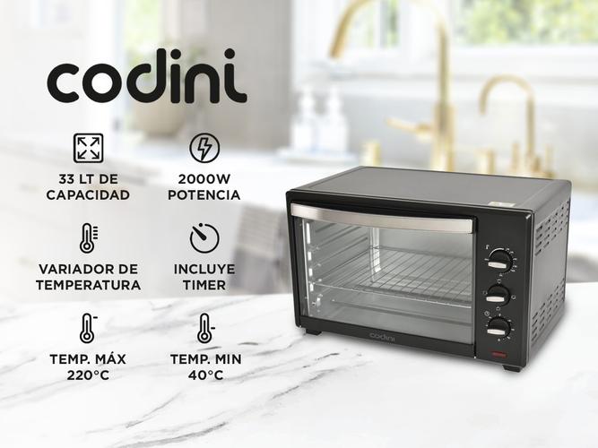 Horno Eléctrico Codini 46CL 33Lts 2000W  - 1