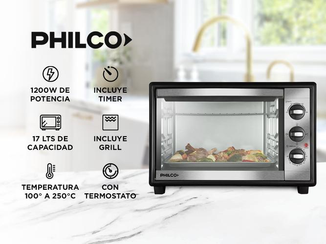 Horno Eléctrico Philco Grill 17l 1200w Negro Hgp1722p  - 1