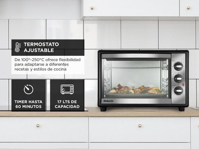 Horno Eléctrico Philco Grill 17l 1200w Negro Hgp1722p  - 3