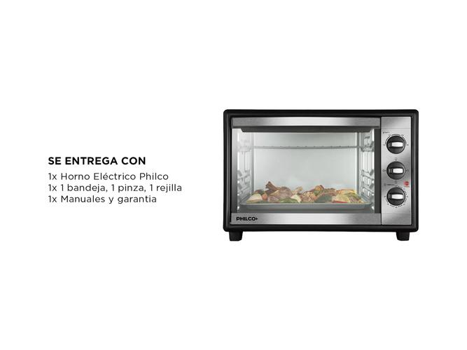 Horno Eléctrico Philco Grill 17l 1200w Negro Hgp1722p  - 5