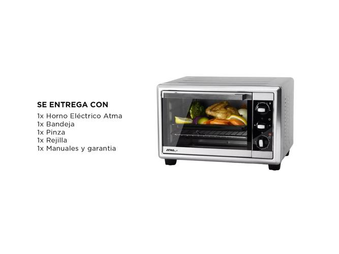 Horno Electrico Atma Grill 17 Litros Timer 1200W  Acero Inox - 5