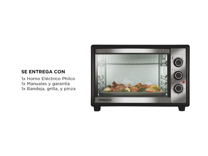 Horno Electrico Philco grill 1800w 40 Lts 250° Hgp4022pi  - 5