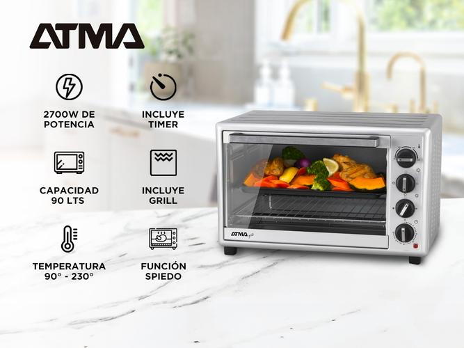 Horno Electrico Atma Grill 90l Spiedo 2700w Hg9022p  - 1